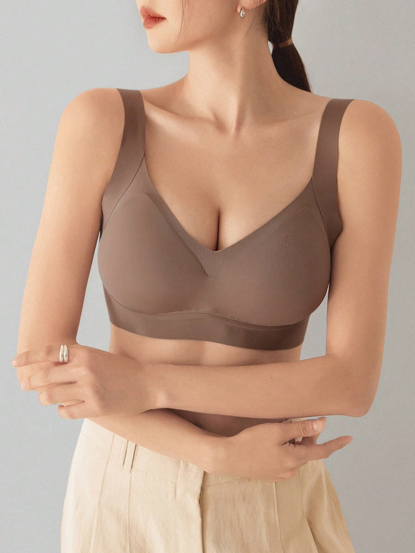 DAZY Sujetador De Color Solido Para Mujer