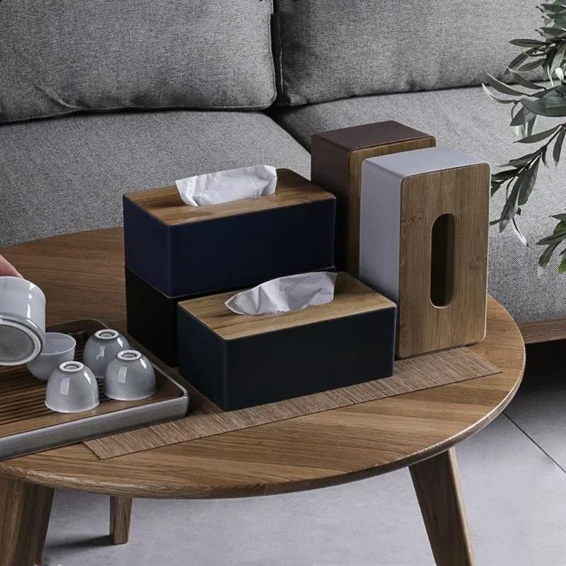 1 Unidad, Caja De Pañuelos Simple, Cubierta De Caja De Pañuelos, Portapañuelos Rectangular De Plástico, Caja De Almacenamiento De Pañuelos, Para Baño, Sala De Estar, Dormitorio, Encimera De Tocador, Decoración Del Hogar, Accesorios De Baño