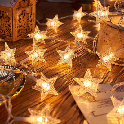 Luces de Cadena de 1 Estrella, Luces de Hadas con Batería para Uso Interior, Accesorios Festivos, Cumpleaños de Niñas, Dormitorio, Fiesta, Año Nuevo, Decoración de Jardín Blanco Cálido