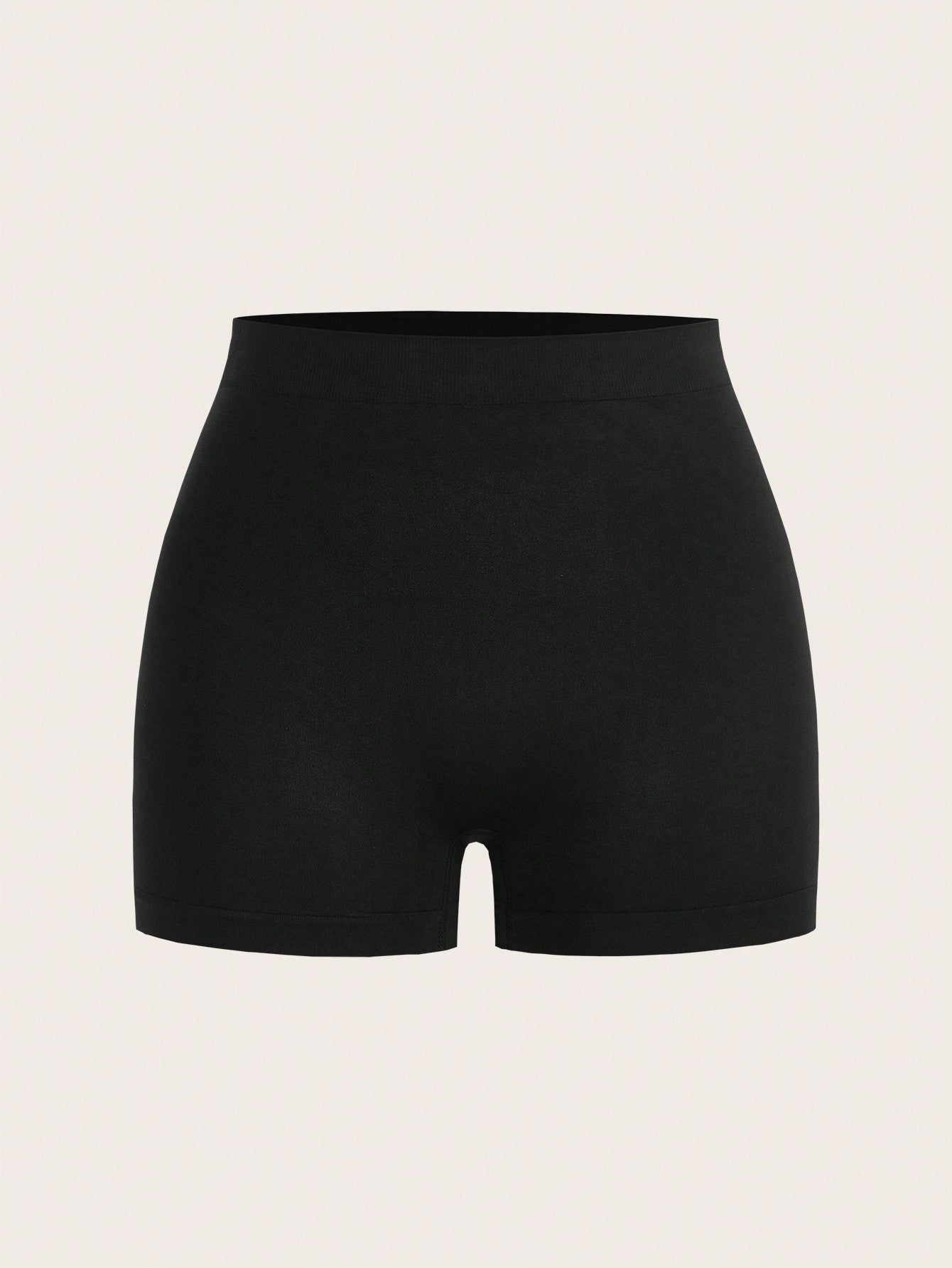 Shorts de seguridad de unicolor y simple para mujer, uso diario casual
