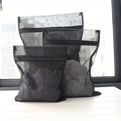 3 Unidades, bolsas de malla resistentes para lavandería de hotel - Protege la ropa de las arrugas y manchas de la lavadora - Perfecto para artículos voluminosos - Ideal para lavandería y uso doméstico