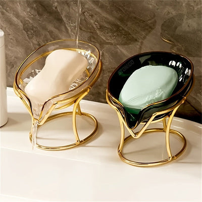 1 ud., Caja de Jabón para el Hogar con Drenaje, Estante de Almacenamiento Creativo sin Perforación, Jabonera, Accesorios de Baño