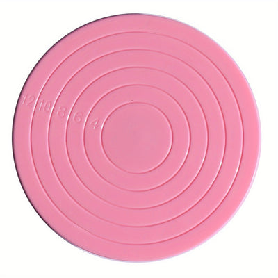 1 base giratoria para decorar galletas, 360° de rotación fácil, 13.97 cm, plástico resistente, herramienta práctica para repostería DIY, resultados profesionales, construcción robusta
