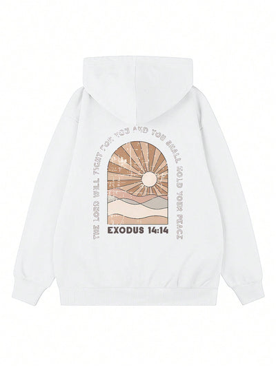 Nuevo sueter con capucha informal y suelto con estampado de sol para mujer, invierno 2024. nuestro sueter con capucha para mujer combina un diseno elegante con telas suaves para actualizar tu guardarropa.
