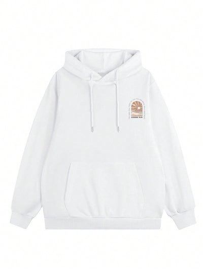 Nuevo sueter con capucha informal y suelto con estampado de sol para mujer, invierno 2024. nuestro sueter con capucha para mujer combina un diseno elegante con telas suaves para actualizar tu guardarropa.