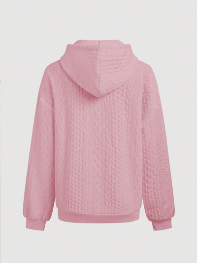 Lune sudadera con capucha texturizada para mujer
