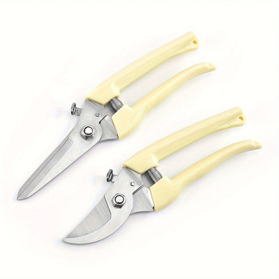 1/2 Piezas De Tijeras Para Flores De Jardín, Cortadoras Manuales Livianas Para Cortes Suaves Y Limpios, Tijeras De Plantas De Calidad Premium, Potente Podadora Aplicada A Flores, Ramas Y Hojas