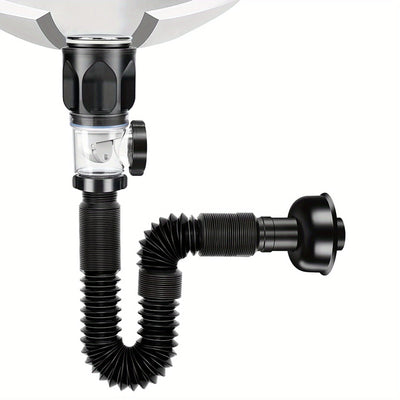 Conjunto de tubería de desagüe universal, tubo retráctil de desodorante para desagüe de alcantarillado, manguera de agua para lavabo, desagüe para baño y accesorios de cocina