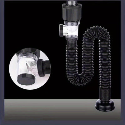 Conjunto de tubería de desagüe universal, tubo retráctil de desodorante para desagüe de alcantarillado, manguera de agua para lavabo, desagüe para baño y accesorios de cocina