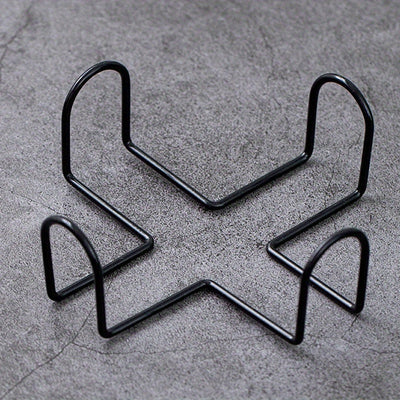 Soporte para Posavasos de Metal de 4/6 Piezas - Bandeja con Marco de Hierro Resistente para Posavasos Redondos y Cuadrados, Organizador Ahorra-Espacio para Encimera, Decoración Moderna para Cocina, Baño, Oficina - Ideal Regalo, Estantes Utilitarios