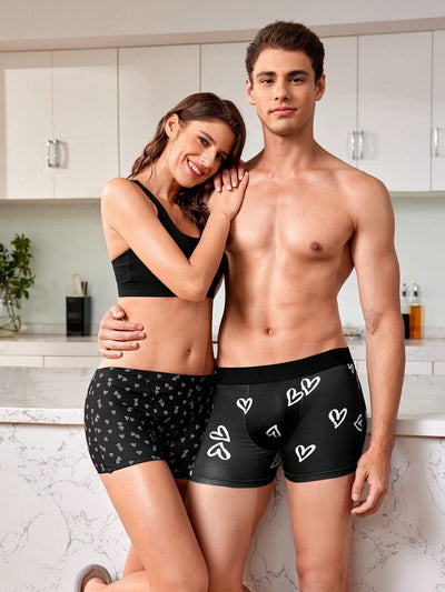 CoupledUp Boxers De Mujer Con Estampado De Corazon