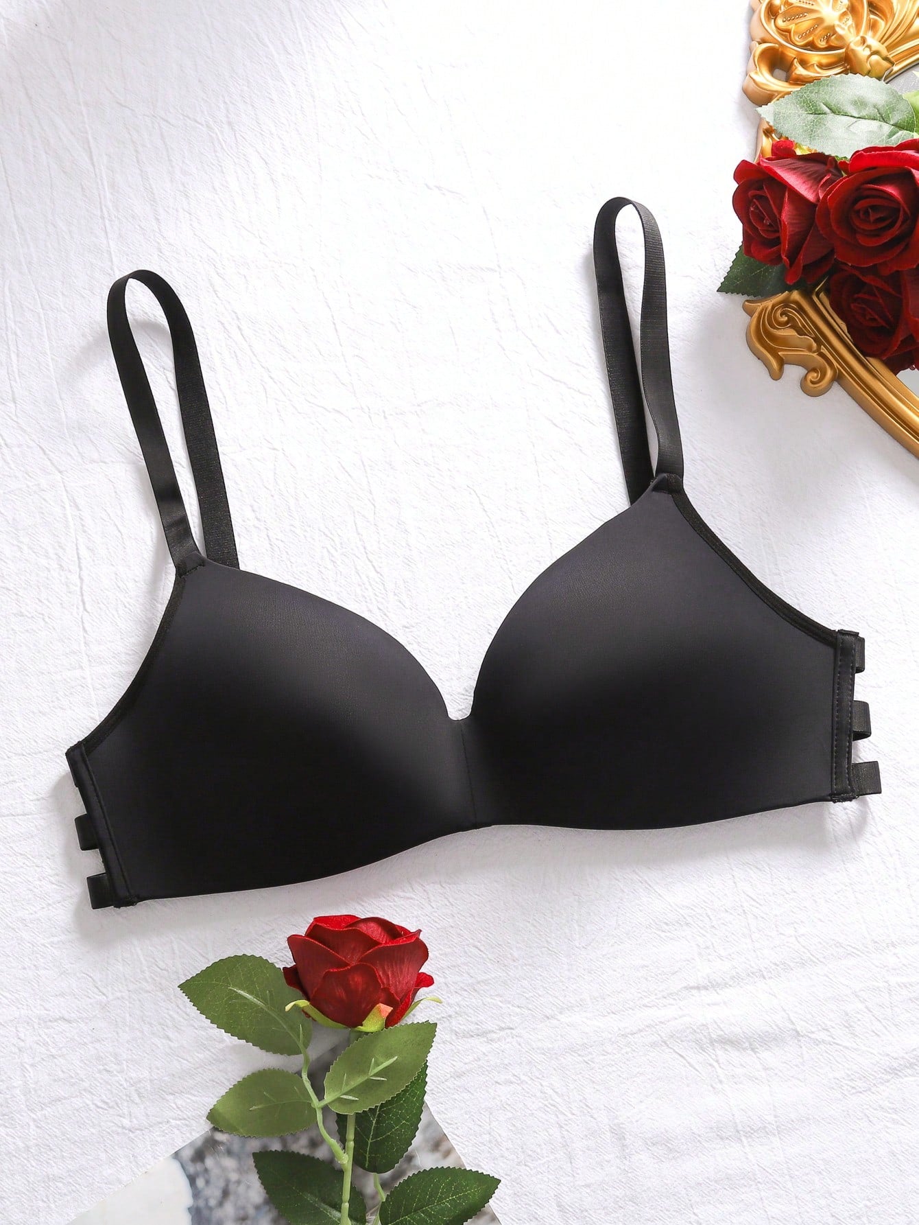 Sujetador Hueco Sin Color Solido Para Mujer