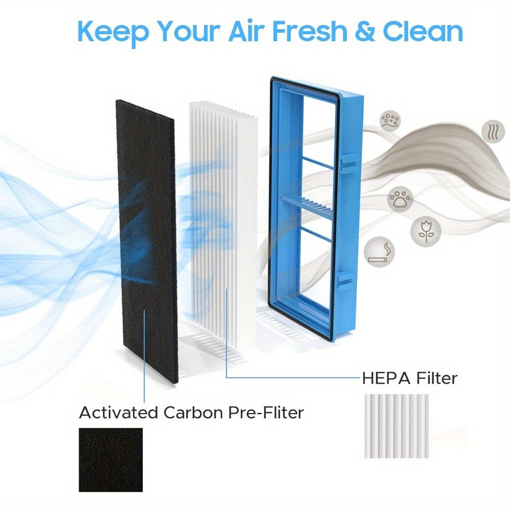 Filtro de reemplazo total de aire tipo HEPA HAPF30AT para purificador de aire Holmes AER1, compatible con HAPF30AT y Hap242-Nucair Purifier Filter.