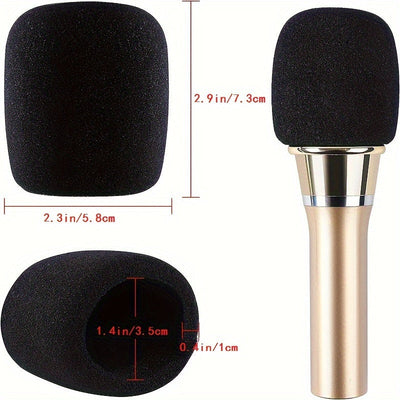 4/8 piezas, mejora tu desempeño con nuestros tapetes de espuma para micrófono de fibra duradera - lavables, bloqueo de ruido para karaoke y DJ, compatibles con conectores XLR!