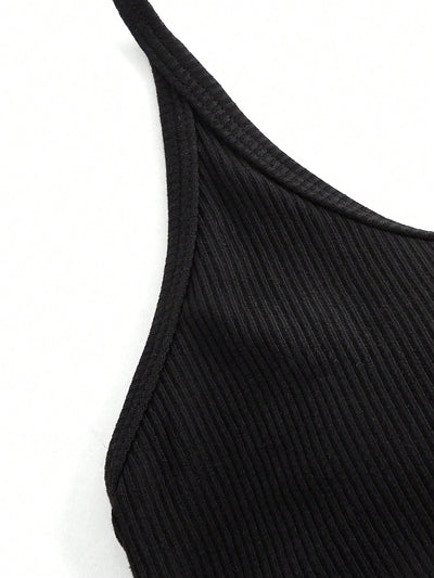 Leisure Sujetador con estampado de letra halter