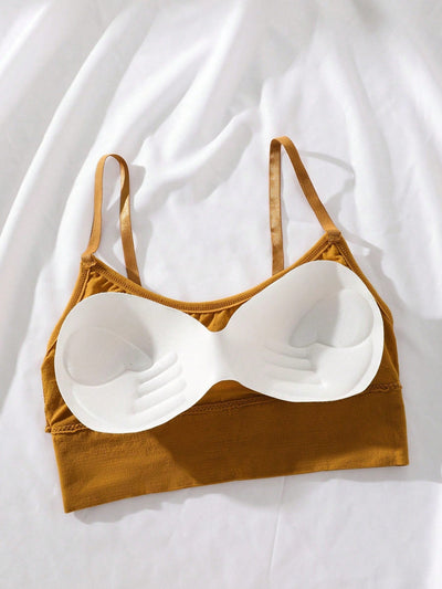 3 Unids/set Sujetador De Alta Elasticidad Transpirable Sin Costuras Para Mujer