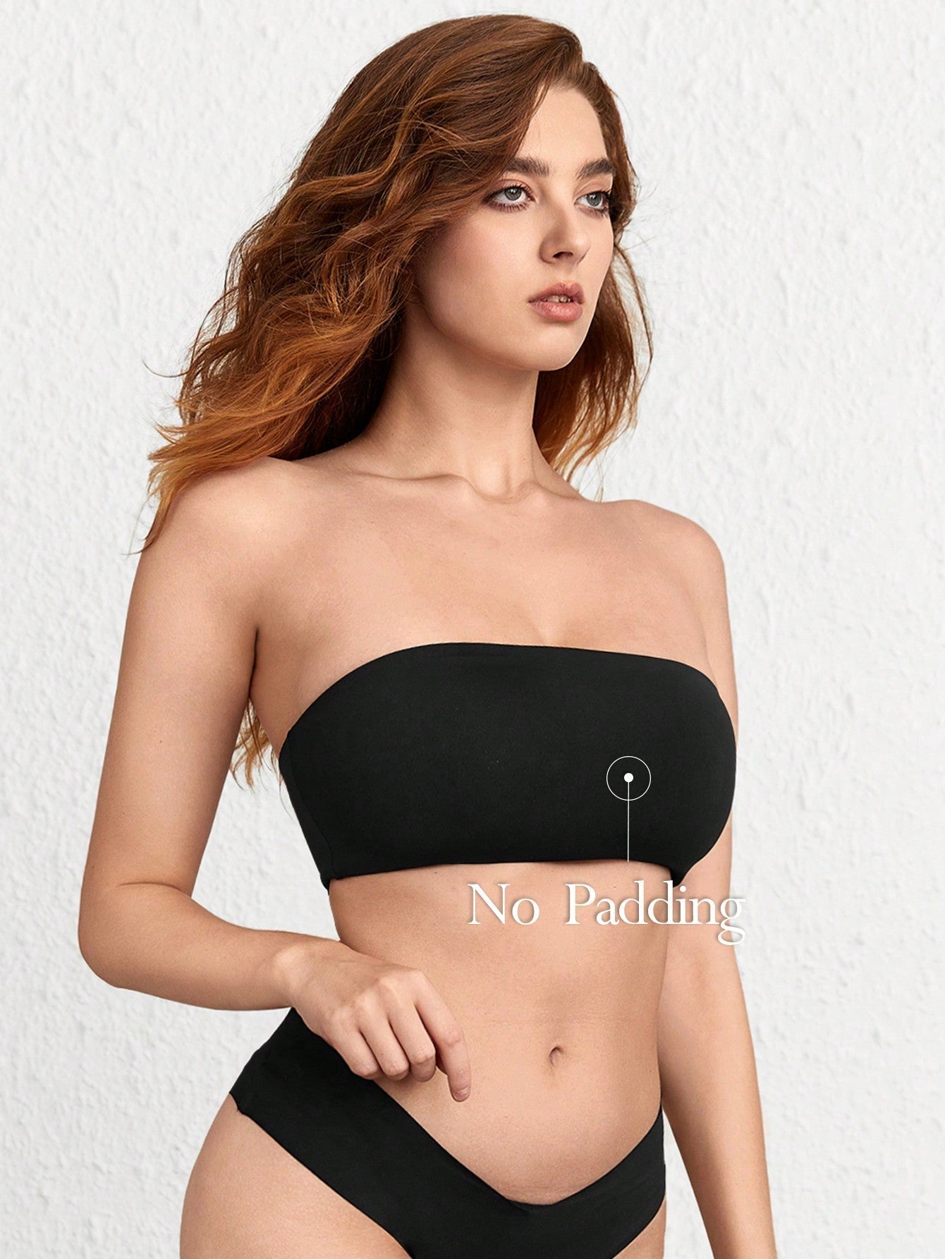 Leisure Sujetador De Banda Solida Bandeau Lenceria