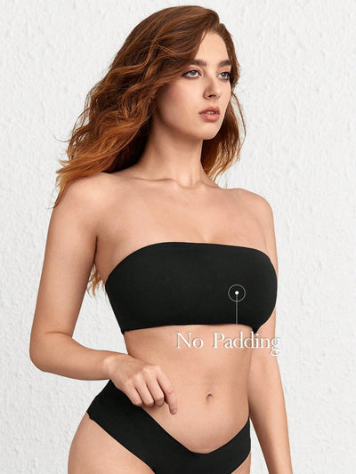 Leisure Sujetador De Banda Solida Bandeau Lenceria