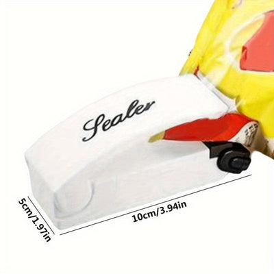 1pc Mini Sellador de Bolsas Portátil, Sellador de Bolsas de Plástico Portátil para Almacenamiento y Uso de Cocina, Sin Cargar, No Requiere Batería