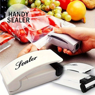 1pc Mini Sellador de Bolsas Portátil, Sellador de Bolsas de Plástico Portátil para Almacenamiento y Uso de Cocina, Sin Cargar, No Requiere Batería
