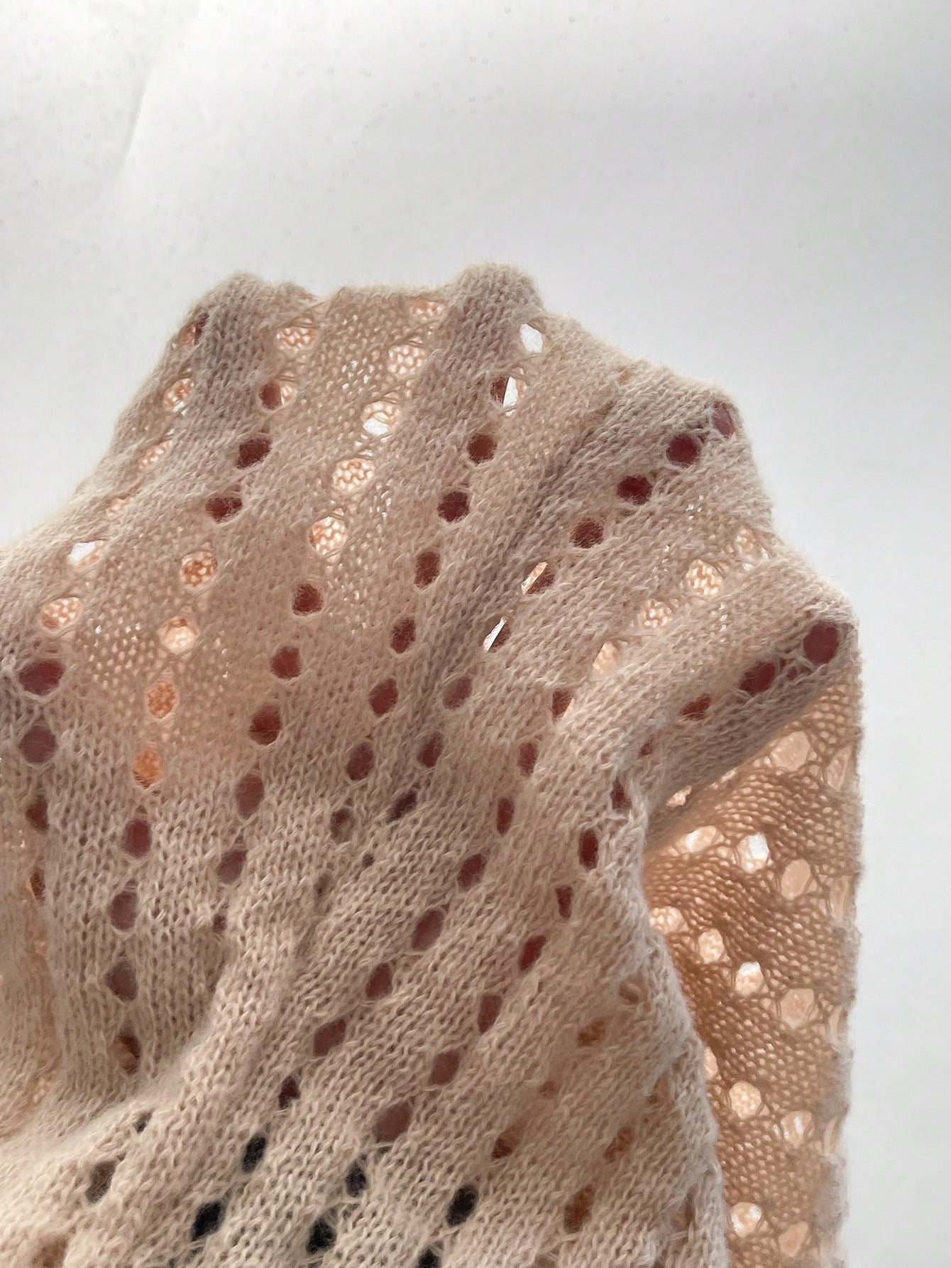 VCAY Jersey De Punto Con Cuello Asimetrico Y Huecos Para Mujer