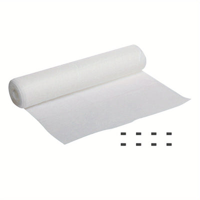 Papel Filtro para Campana Extractora de Larga Duración - Antiaceite, Reductor de Humo, Fibra de Poliéster, Blanco, 1 Rollo para Sistemas de Ventilación de Cocina, Limpieza del Área de Cocina | Filtro de Fácil Instalación | Papel Atrapaceite