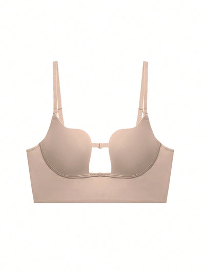 Sujetador De Espalda Descubierta Para Mujer, Sin Rastro, Con Tirantes Ajustables Y Sexy