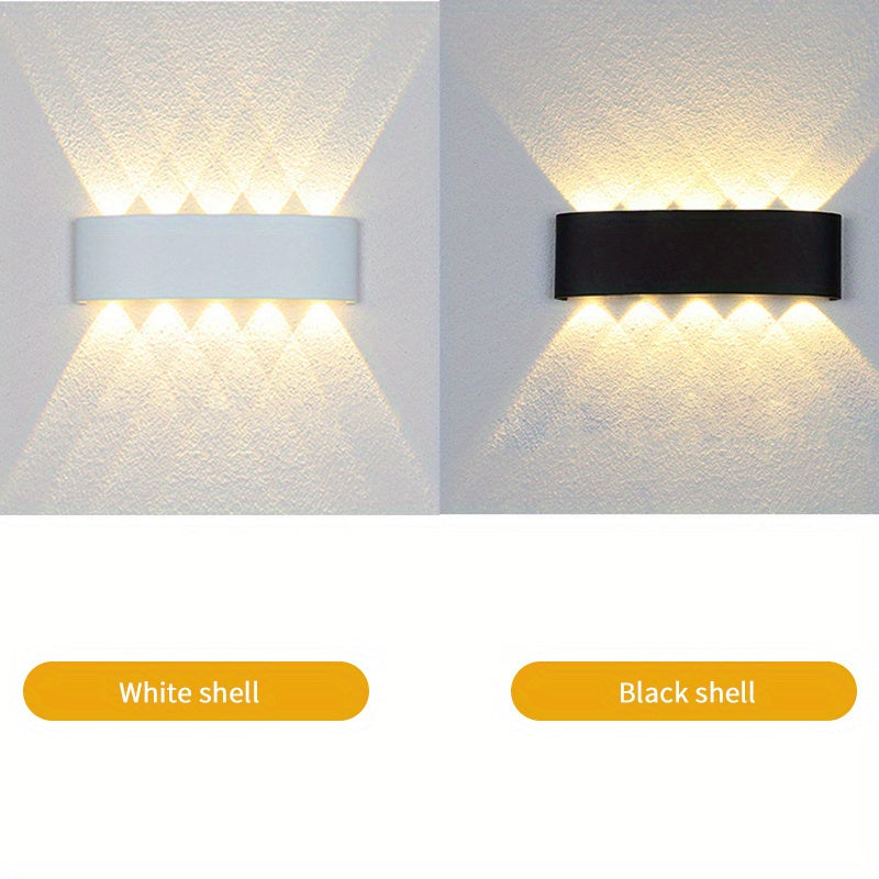 Aplique de pared LED moderno PIBAOGU, 10W, 85-265V, luz ambiental cálida con regulación de intensidad, ideal para dormitorio, sala de estar u oficina, aplique moderno para pared, luz regulable, apliques para sala