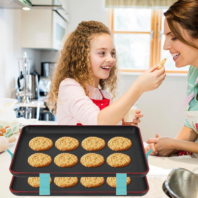 8 piezas Apiladores de bandejas para hornear, Apiladores de bandejas que ahorran espacio, Soporte apilable para bandejas reutilizables, Apiladores de bandejas de horno multiusos para bandejas de congelador