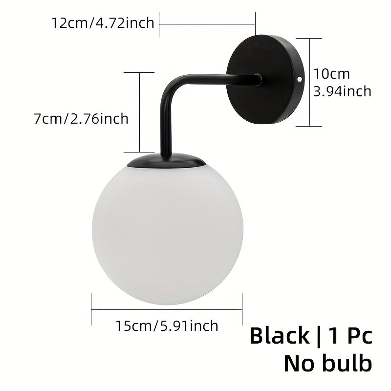 1/2pcs, Lámpara de Pared Moderna, Cuerpo Metálico /Dorado con Pantalla de Plástico, Portalámparas E27, Instalación Directa, Ideal para Sala, Dormitorio o Pasillo (Bombilla No Incluida)