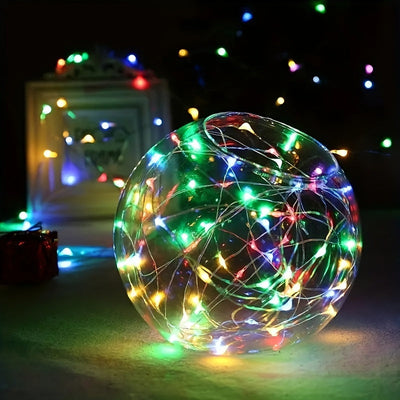10pcs Luces de Hadas LED a Pilas, Blanco Cálido & Multicolor Luces de Luna Estrellada para Boda DIY, Fiesta, Dormitorio, Navidad, Acción de Gracias, Día de San Valentín & Día de la Madre, Luces de Hadas LED, SOKUCI