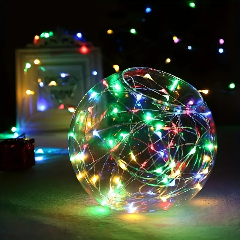 10pcs Luces de Hadas LED a Pilas, Blanco Cálido & Multicolor Luces de Luna Estrellada para Boda DIY, Fiesta, Dormitorio, Navidad, Acción de Gracias, Día de San Valentín & Día de la Madre, Luces de Hadas LED, SOKUCI