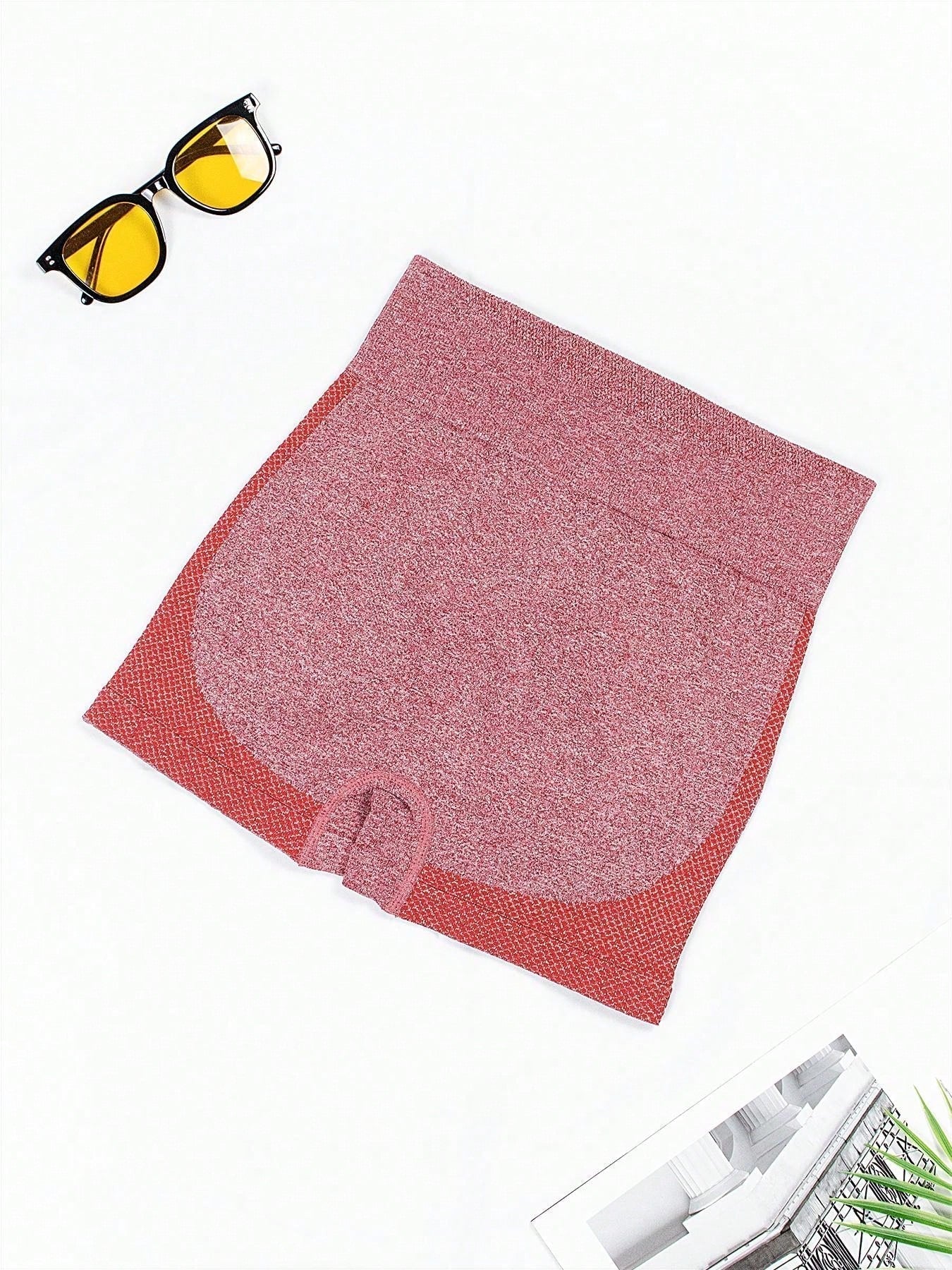 1 pieza shorts de yoga de cintura alta sin costuras amarillos, shorts comodos y transpirables con control de abdomen y levantamiento