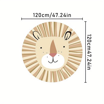Alfombra de peluche suave antideslizante para dormitorio, sala o clóset, diseño cartoon, 1000g/m², lavable, imitación