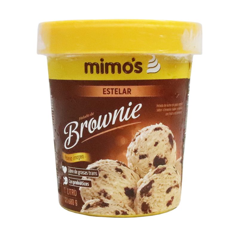 HELADO MIMOS 680G ESTELAR BROWNIE