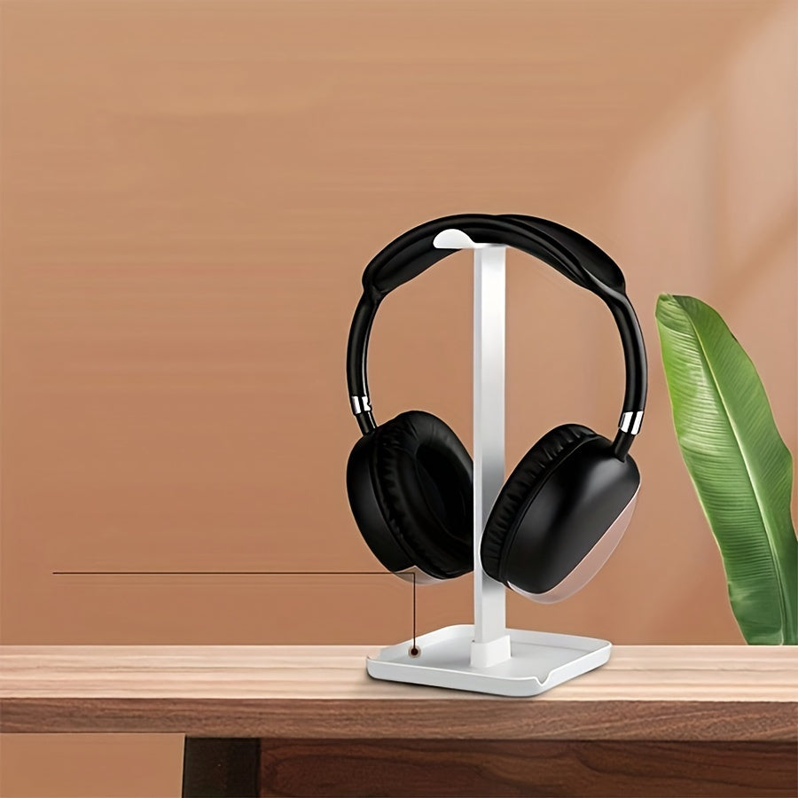 Soporte universal para auriculares, estante de exhibición de escritorio multifunción, soporte desmontable para teléfono móvil y tableta, accesorio de almacenamiento para el hogar y la oficina no eléctrico.