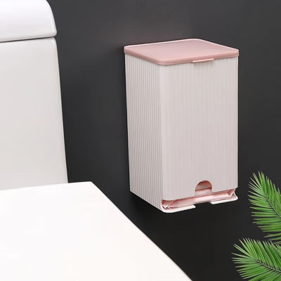Soporte De Pared Versátil Para Pañuelos Y Toallas Sanitarias, Diseño Impermeable Y Sin Perforaciones Para Organización De Baños Y Oficinas