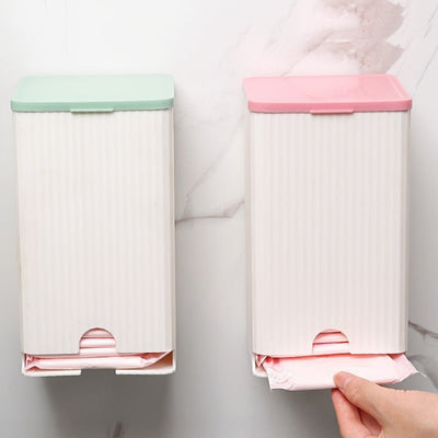 Soporte De Pared Versátil Para Pañuelos Y Toallas Sanitarias, Diseño Impermeable Y Sin Perforaciones Para Organización De Baños Y Oficinas