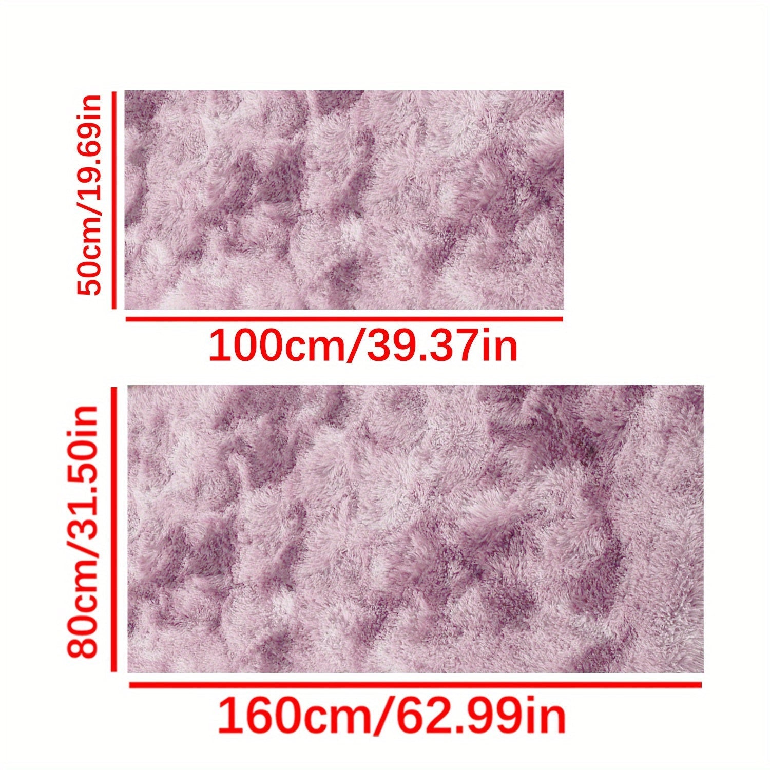 1pc Alfombra de rectángulo suave y esponjosa de felpa larga, estilo nórdico de lujo ligero con color degradado de tie-dye, alfombra de piso con fondo antideslizante, alfombra de pelo suave y cómoda que no se deshace, alfombra decorativa de estilo para la