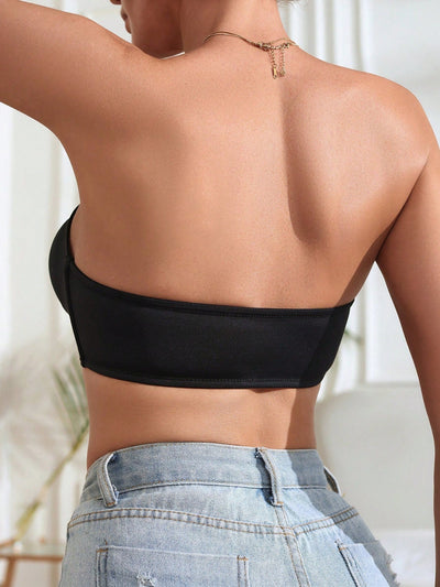 Sujetador push-up de una capa sin aro para mujer con cierre frontal (1 pieza)