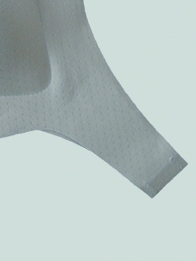 Sujetador para mujeres, sin costuras, sin aros, con broche frontal, de ocio, de latex, transpirable, simple, delgado, dinamico y sexy, que levanta y da forma