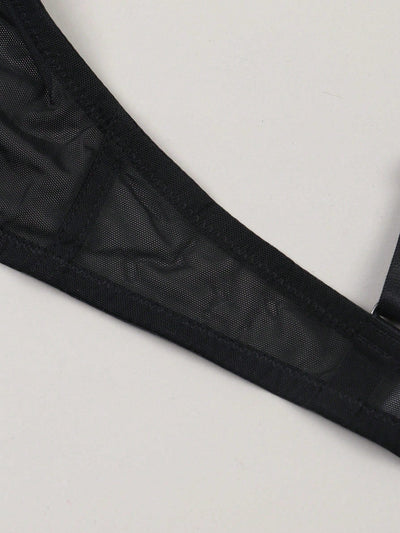 NEW Bralette semitransparente cruzado y sexy sin aro para mujer con forro ligero