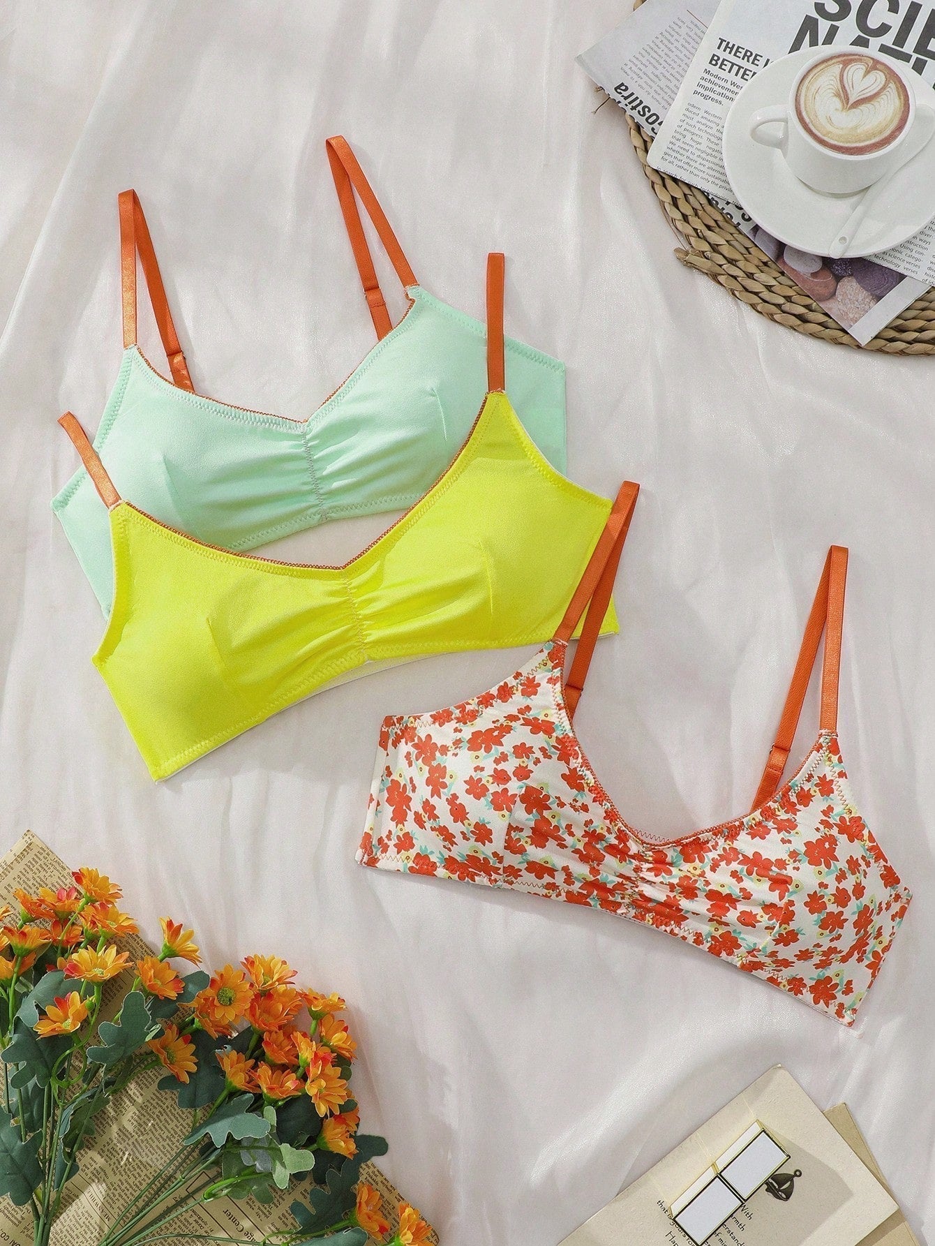 Sujetador para mujeres simple y comodo con diseno plegable