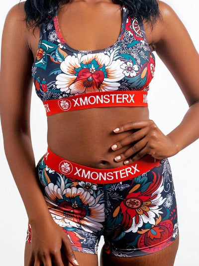 Conjunto deportivo para mujeres transpirable y adelgazante con shorts de espalda hermosa