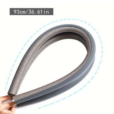 Sello de puerta flexible para ahorrar energía: reduce ruido, bloquea plagas, tira de aislamiento fácil de instalar - 93cm/36.61in