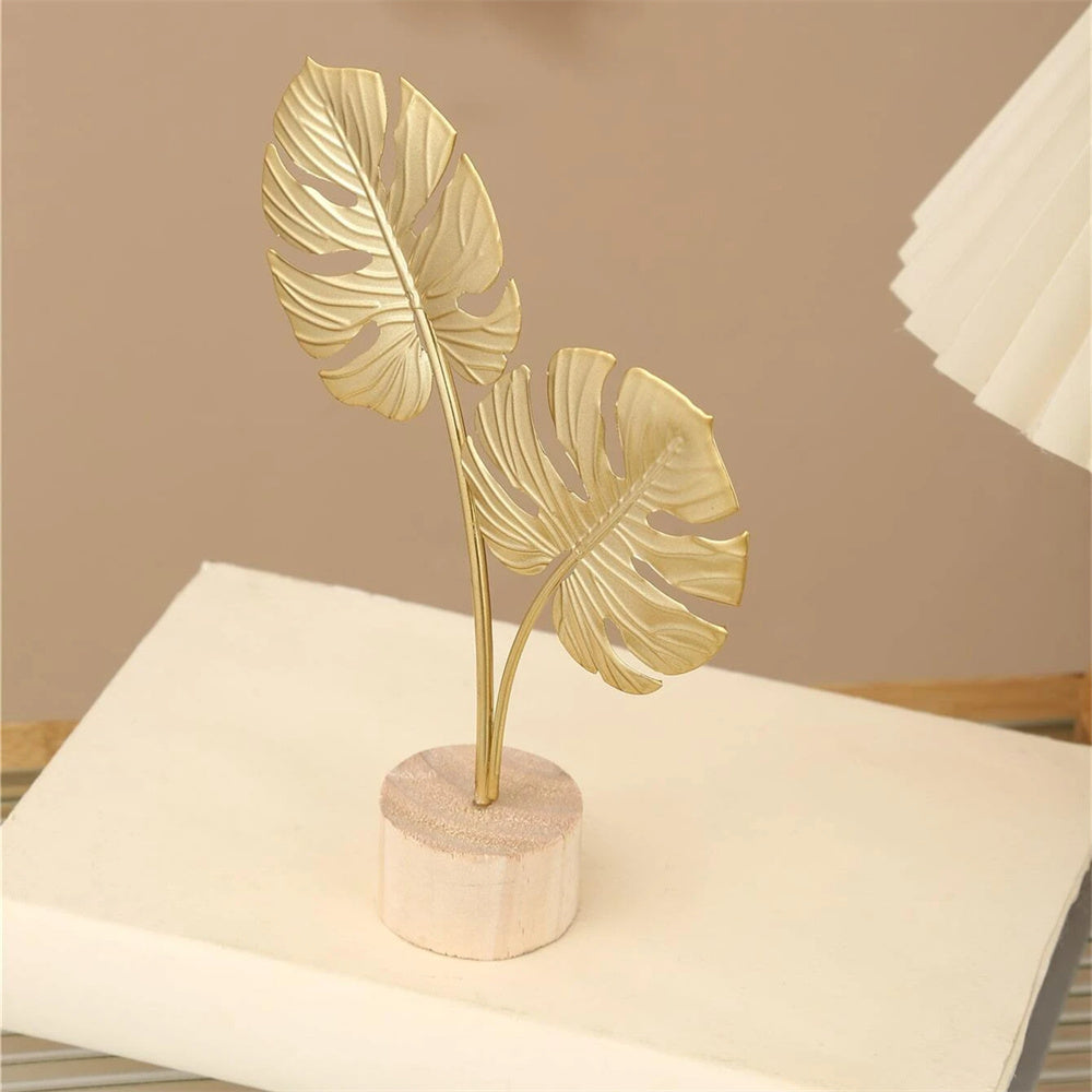 Elegante Decoración de Arte de Hoja de Árbol de Metal - Perfecta para Sala de Estar, Dormitorio y Oficina en Casa