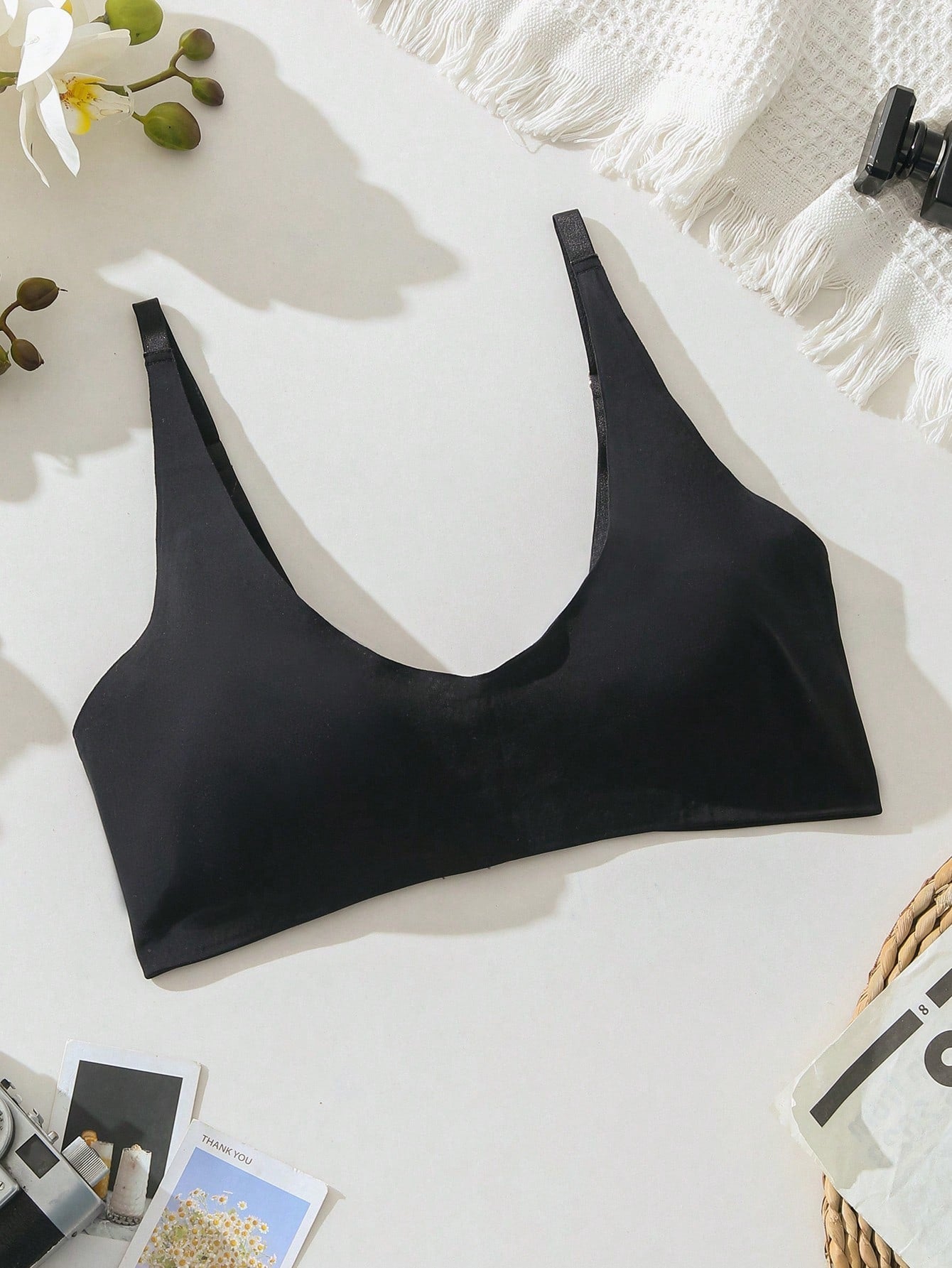 Sujetador de unicolor sin costuras para mujeres comodo