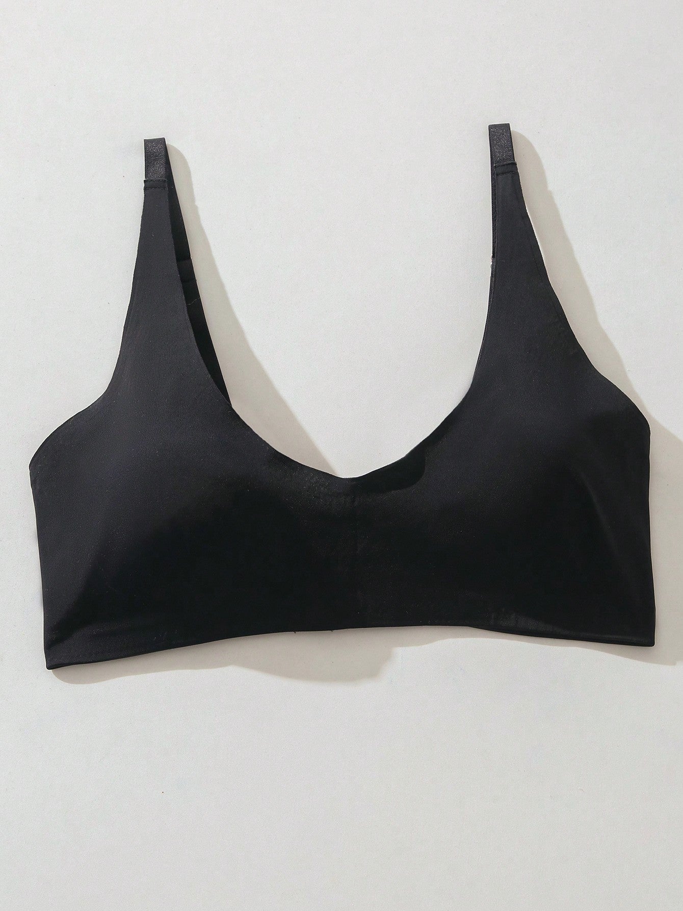 Sujetador de unicolor sin costuras para mujeres comodo