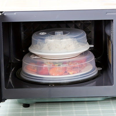 2 Piezas, Cubiertas Anti-Salpicaduras Para Microondas Con Diseño Perforado Para Una Limpieza Fácil, Protección De Alimentos Y Cocina Contra Grasa Y Aceite, Ideal Para Cuencos Redondos, Verduras, Uso En Refrigerador, Accesorio De Cocina Para El Hogar
