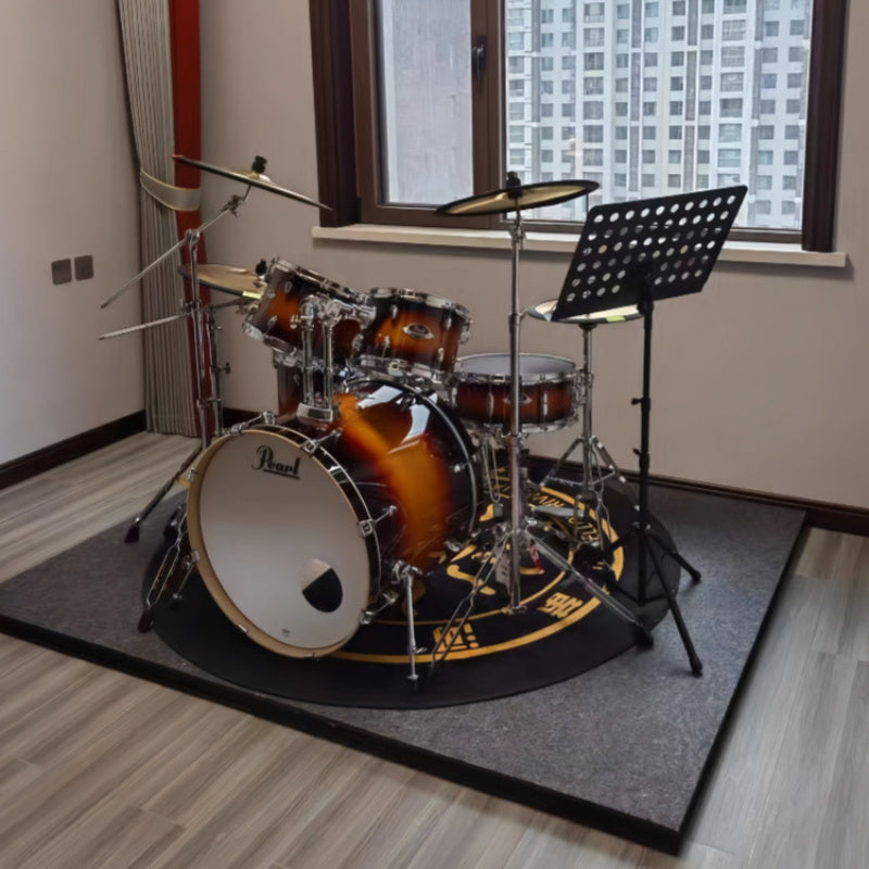 Tapete profesional de insonorización y amortiguación de vibraciones para baterías, altavoces y otros equipos de audio - Fabricado con fibra de poliéster duradera.